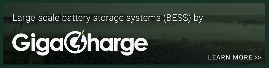GigaCharge large-scale battery storage systems (BESS) - Learn more